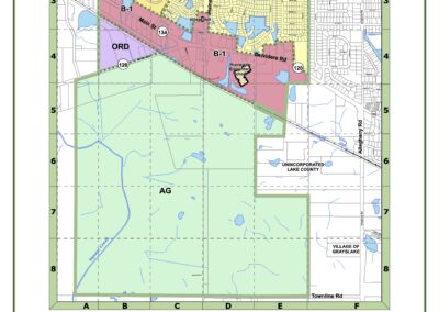 Image of Hainesville Zoning Map. For assistance with information on this map, please contact the Building Department.